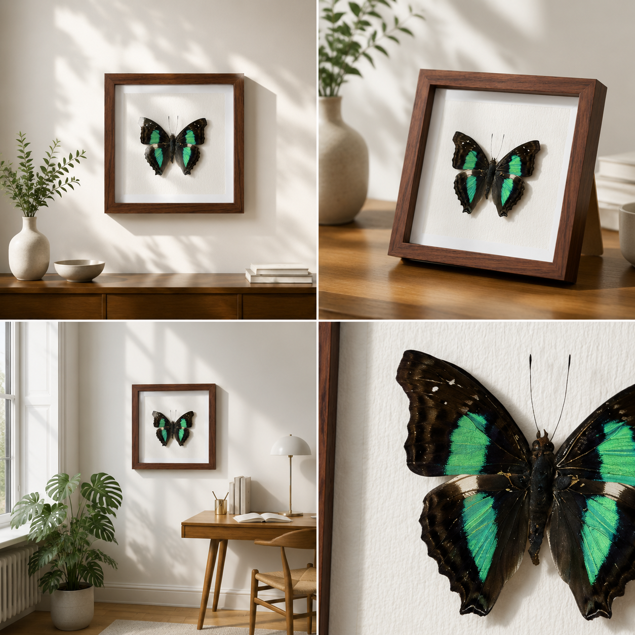 Doxocopa agathina Handmade Butterfly Specimen Frame Nordic Minimalist Home Decor