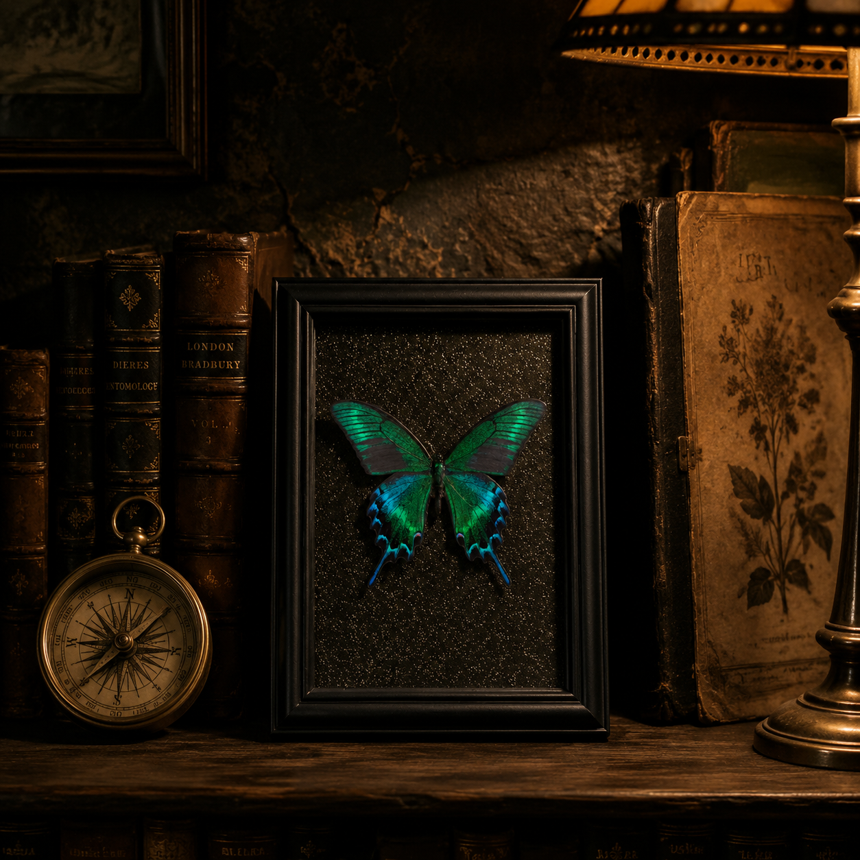 Papilio maackii,summer Handmade Butterfly Specimen Frame Vintage Collection Home Decoration