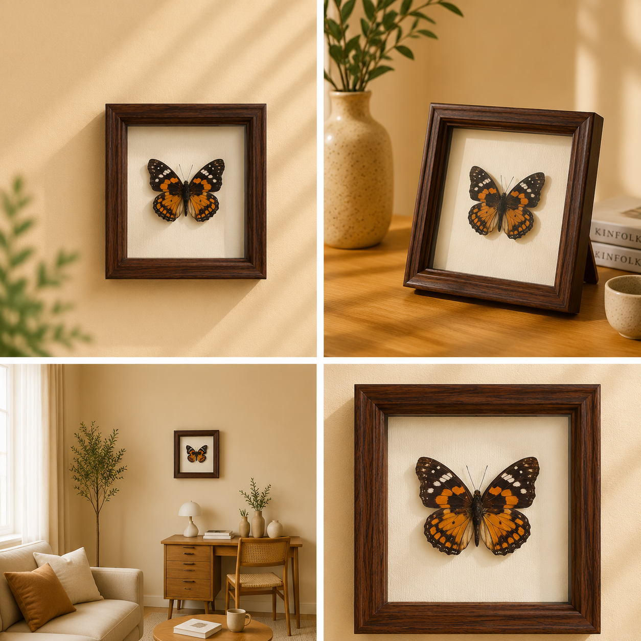 Sephisa chandra Handmade Butterfly Specimen Frame Nordic Minimalist Home Decor