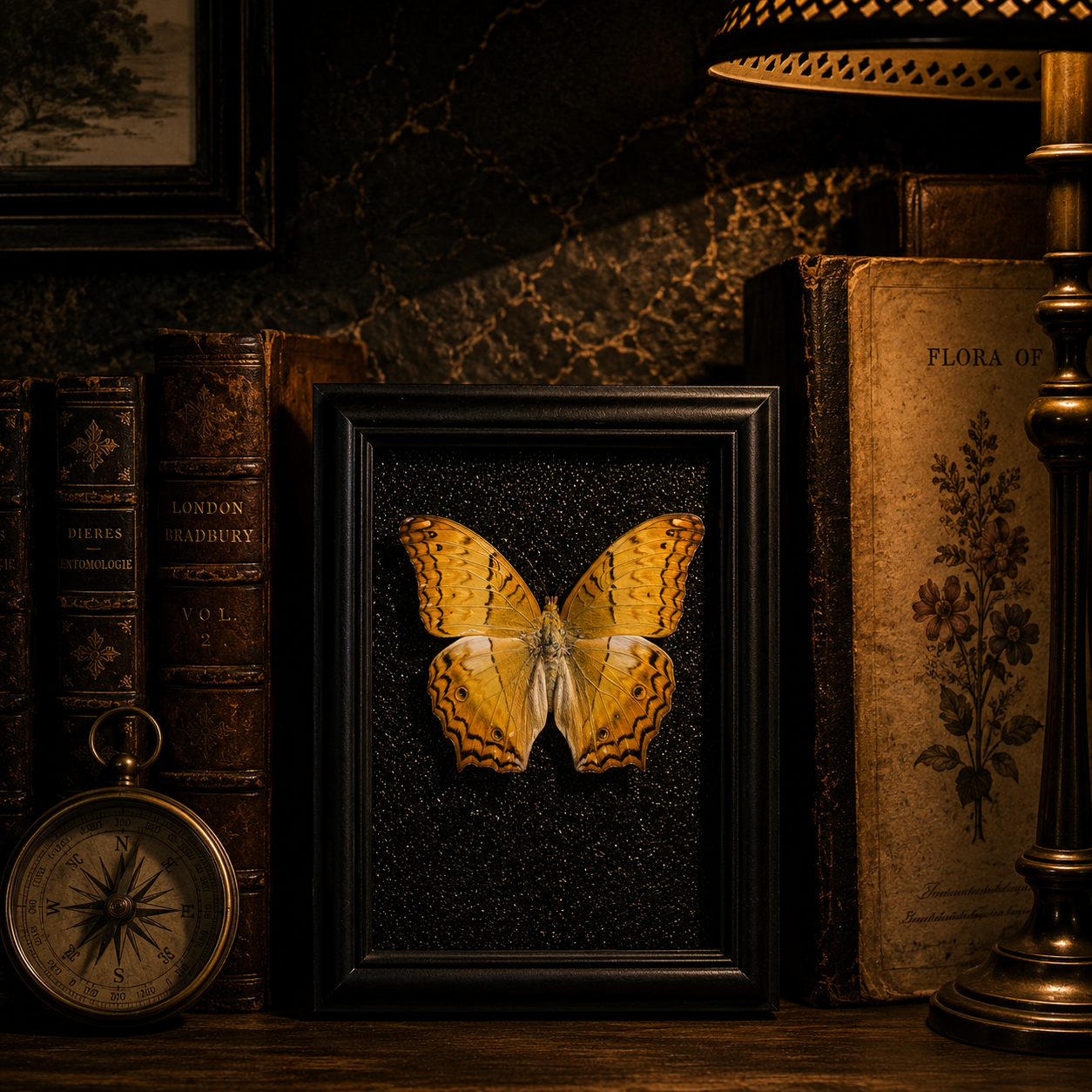 Vindula erota Handmade Butterfly Specimen Frame Vintage Collection Home Decoration