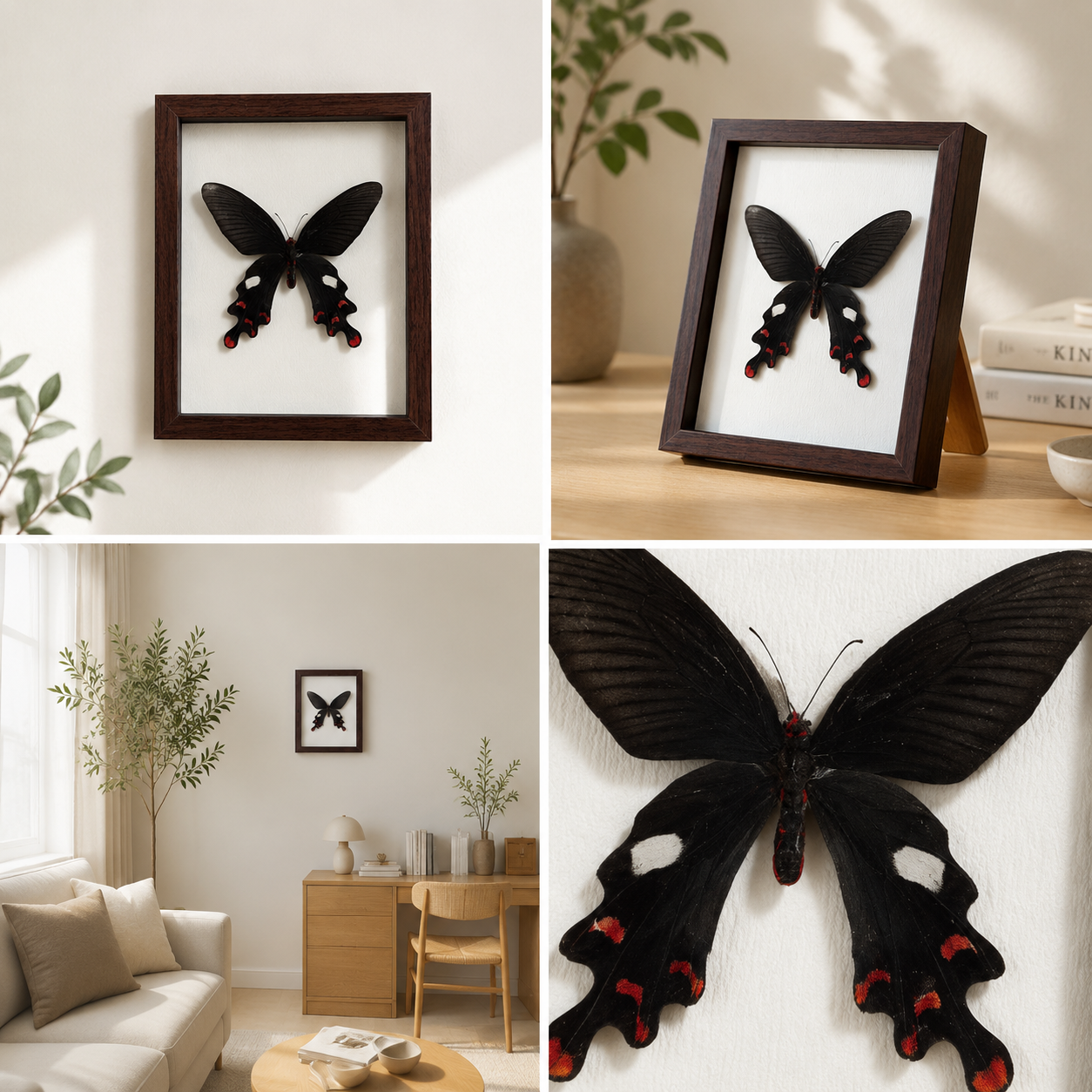 Byasa alcinous Handmade Butterfly Specimen Frame Nordic Minimalist Home Decor