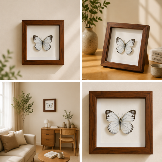 Cepora nerissa Handmade Butterfly Specimen Frame Nordic Minimalist Home Decor