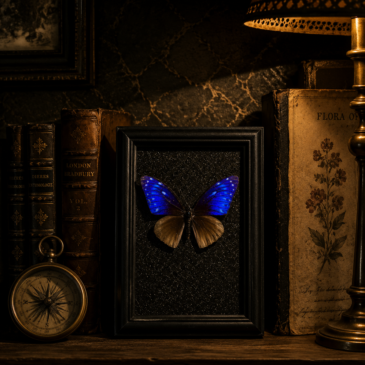 Chilasa paradoxa Handmade Butterfly Specimen Frame Vintage Collection Home Decoration
