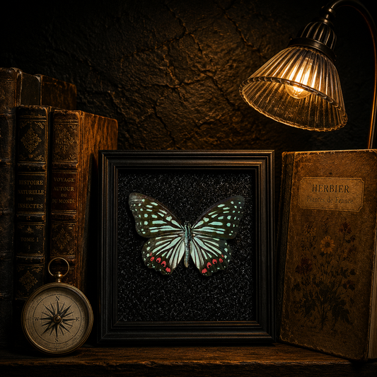Hestina assimilis Handmade Butterfly Specimen Frame Vintage Collection Home Decoration