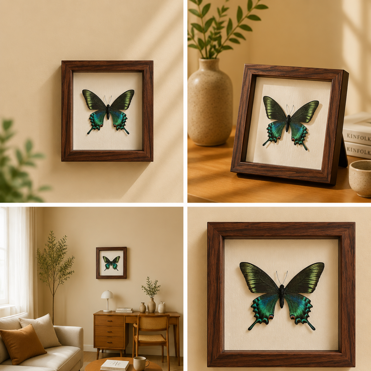 Papilio maackii,spring Handmade Butterfly Specimen Frame Nordic Minimalist Home Decor