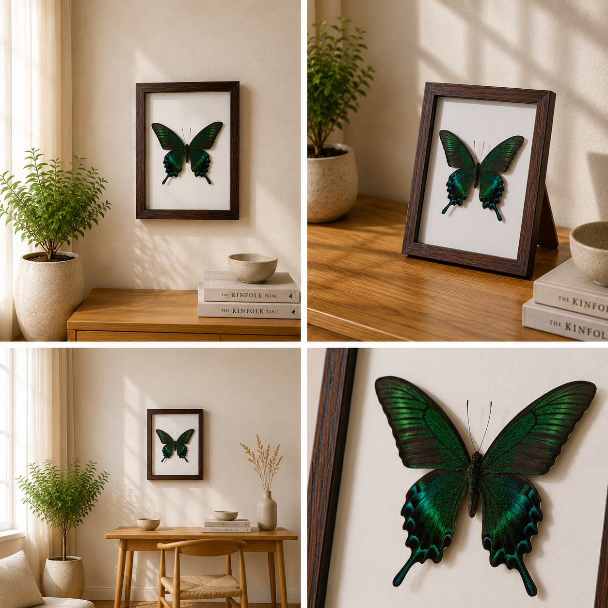 Papilio maackii,summer Handmade Butterfly Specimen Frame Nordic Minimalist Home Decor