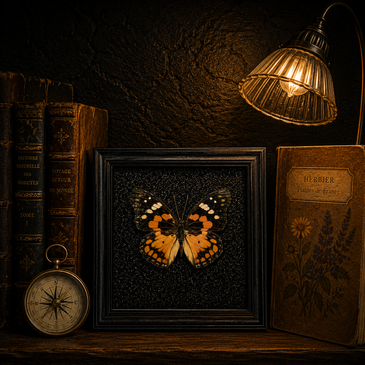 Sephisa chandra Handmade Butterfly Specimen Frame Vintage Collection Home Decoration